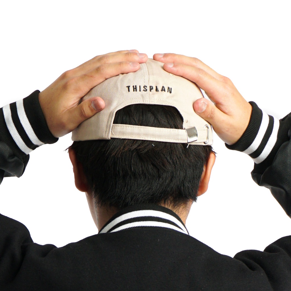 TOPI POLOCAPS THISPLAN BLACK CREAM