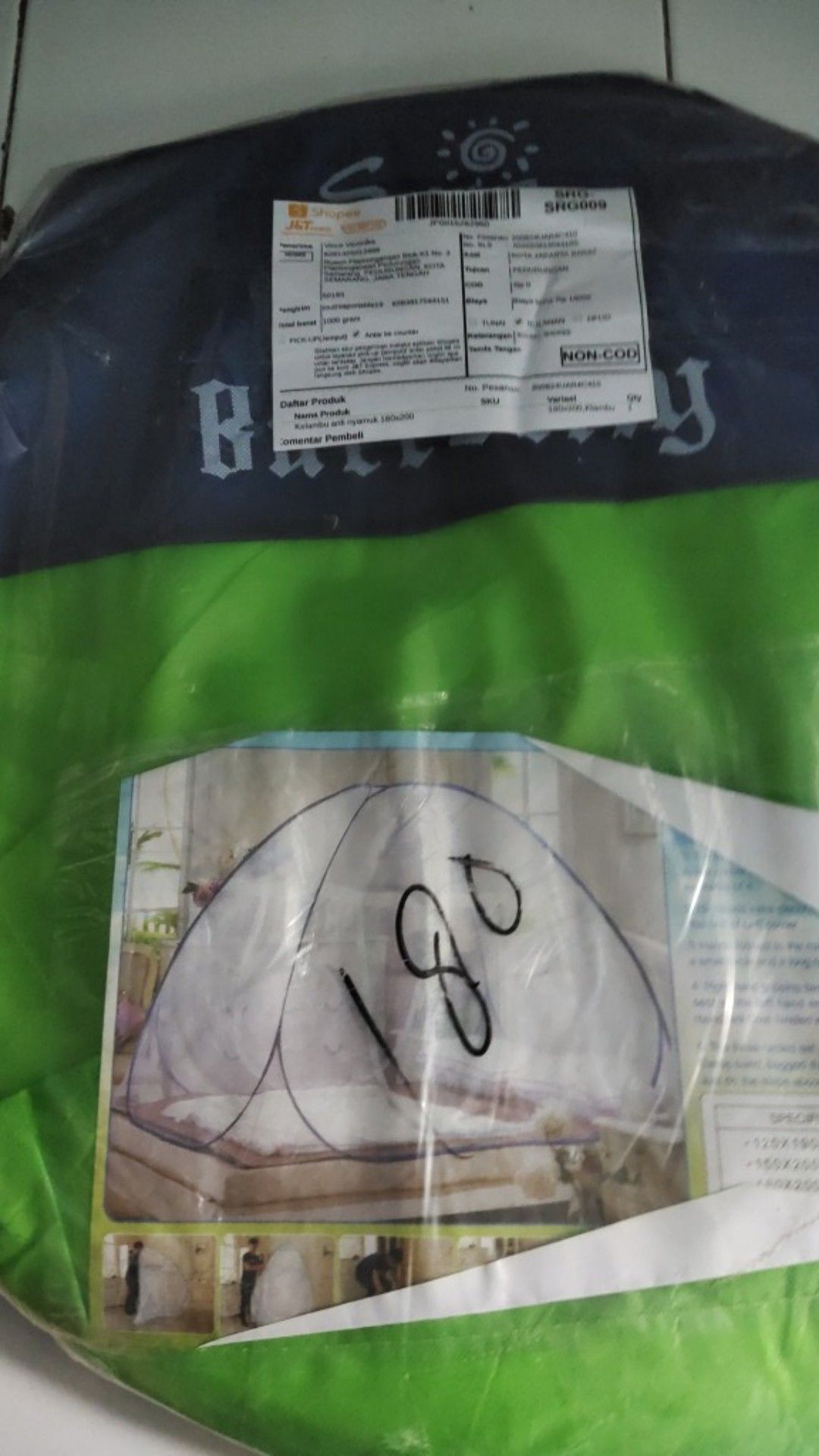 Kelambu Anti Nyamuk 180x200