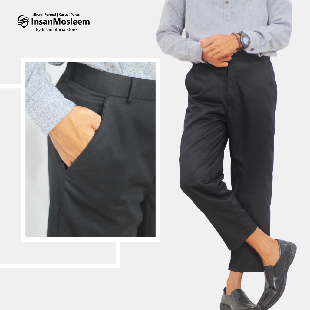 Celana Sirwal Kantor Office Formal - Angkle Pants Katun