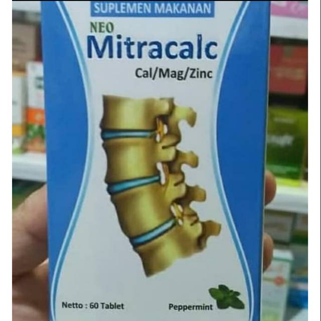 OBAT TULANG KEROPOS( OSTEOPOROSIS), INSOMNIA/ NEO MITRACAL Cal/Mag/Zinc isi 60 tablet