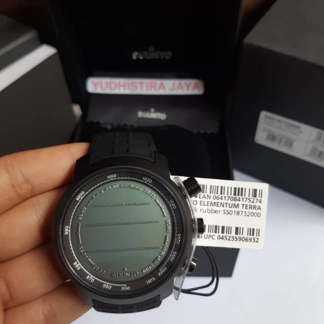 Suunto Elementum Terra Jam Tangan Militer Stainless Steel Hitam