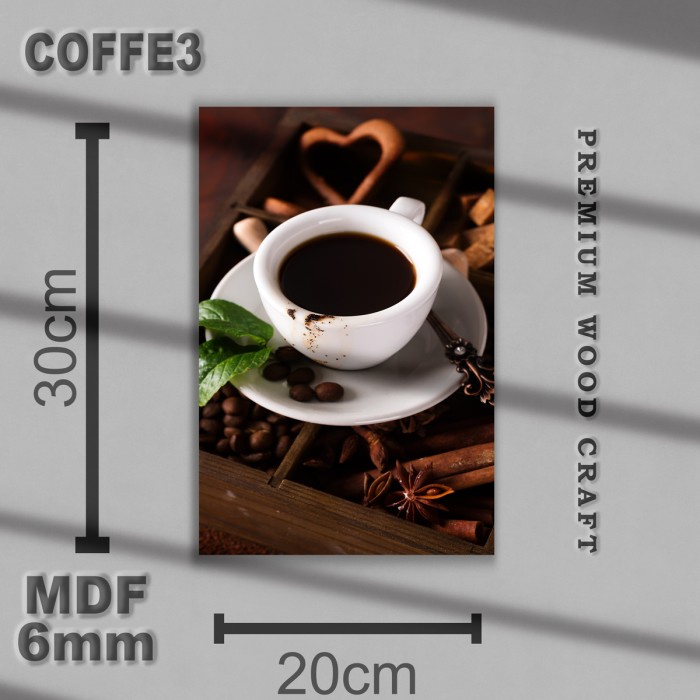 Poster Coffe Wall Decor - Hiasan Dinding Kopi - Dekorasi Dinding Rumah