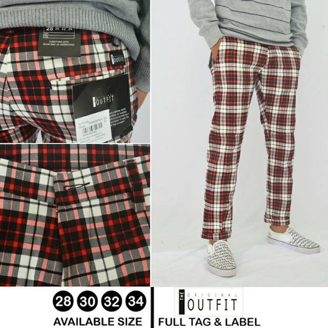 BAYAR DI TEMPAT COD CELANA  TARTAN  PRIA CELANA  KOTAK2 