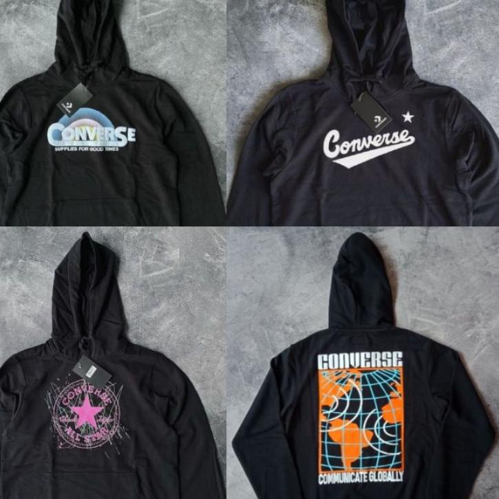 Telah Hadir.. Hoodie Converse Classic Script / Deconstructed / Global / Nouva / Splatter / Wellness