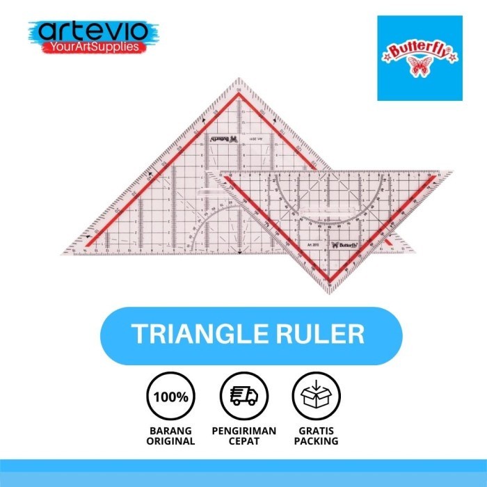 

Menakjubkan Penggaris Segitiga Butterfly / Art Drawing Triangle Scale Ruler Trendi