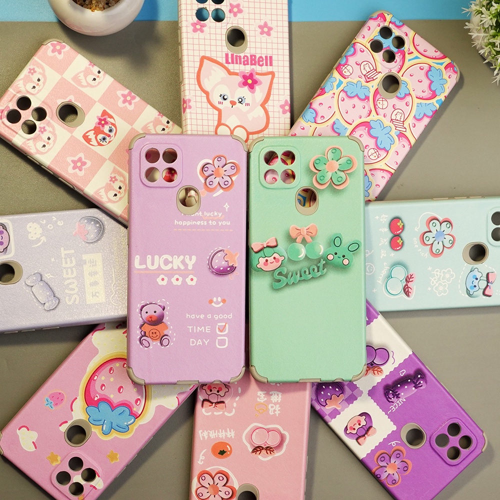 CASE GAMBAR OPPO A15 A16 A53 A54 F1S C21Y Y21S  NOTE 10 8 PRO 9 9PRO POCO M3 X3 CASE CUTE GAMBAR