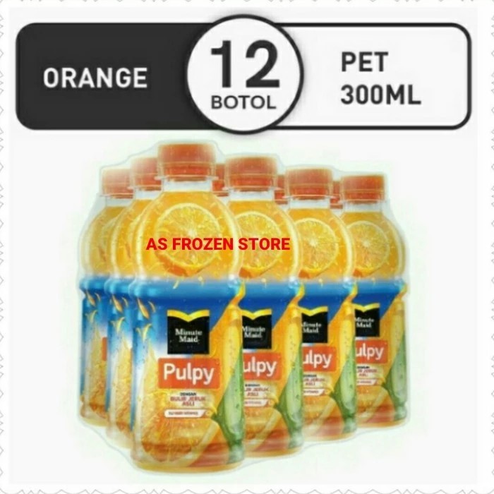 

Minute Maid Pulpy Orange 300ml Pet 1karton isi 12btl / Pulpy Jeruk