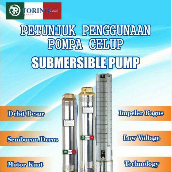 POMPA SUBMERSIBLE STEINLIS 4 INCH - 2 HP (380V) TORINO-ITALY