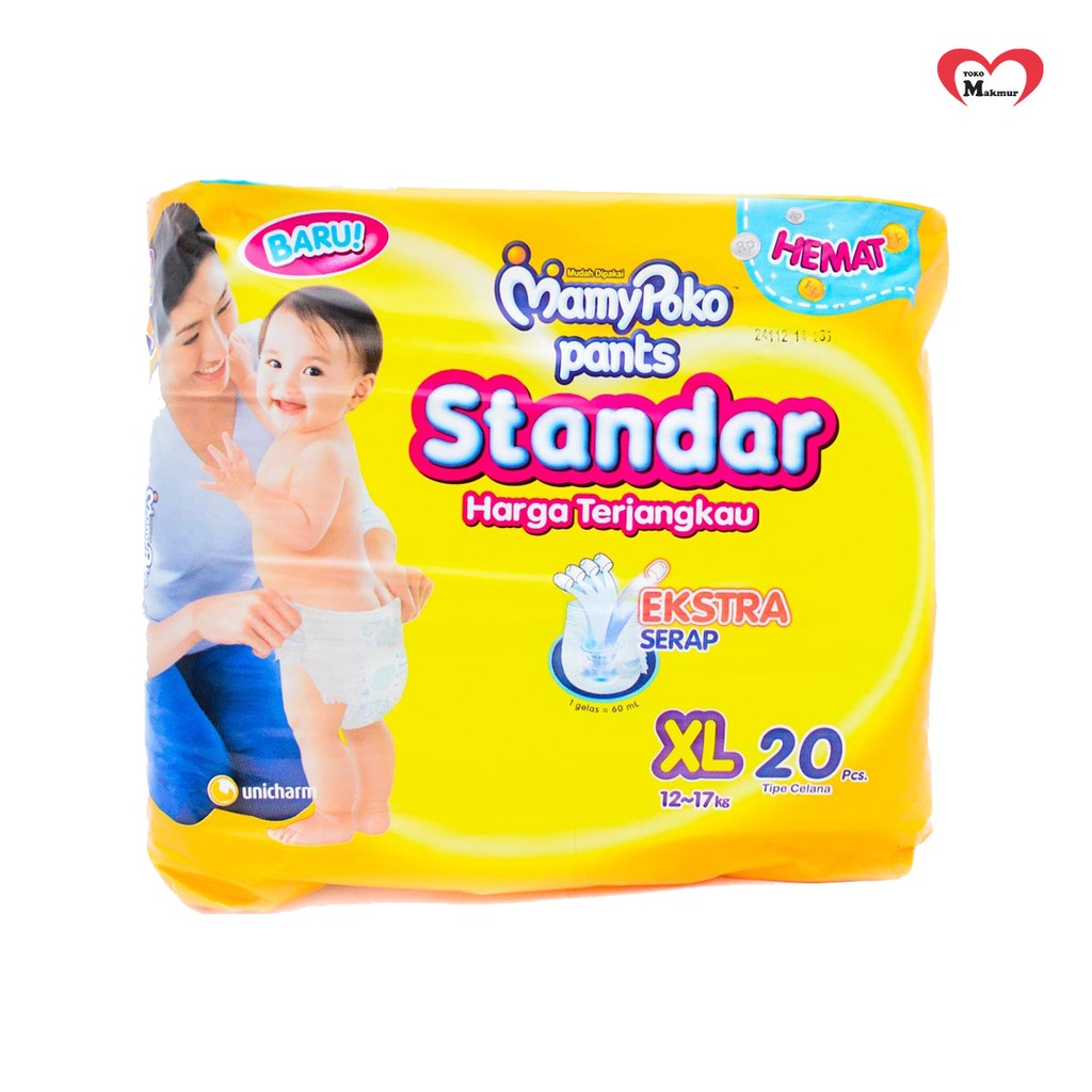 Mamypoko Pants Standar S22/M20/L20/Xl20/Xxl18 / Toko Makmur Online