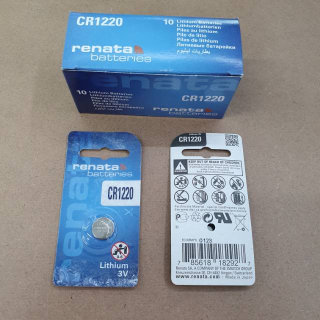 Original Baterai Renata CR 1220 3V Lithium Battery  Original