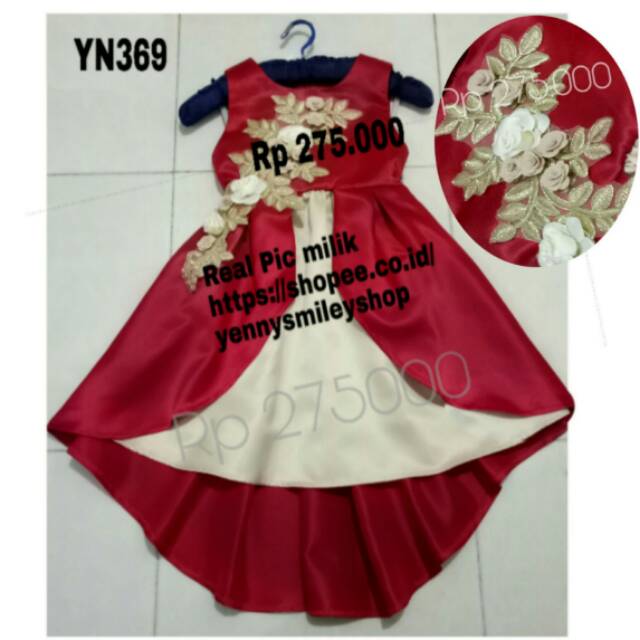 cheongsam anak YN369 baju imlek impor