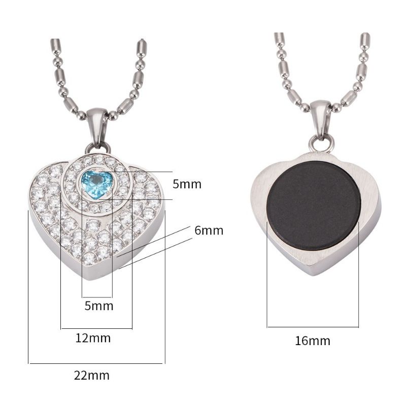 Kalung Kesehatan Quantum Pendant Bio Energi Biru Shapire Magnetik