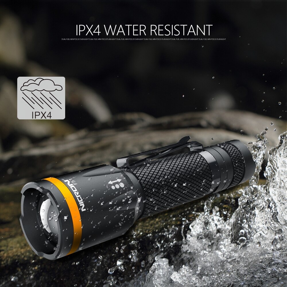 NICRON F51 - Mini Focus Dual- Fuel Flashlight - Senter 600 Lumens