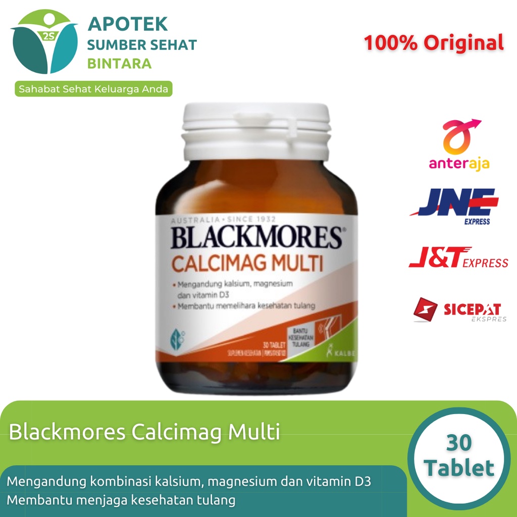 Blackmores Calcimag Multi BPOM Kalbe (Kalsium Obat Tulang) - 30/60 tablet