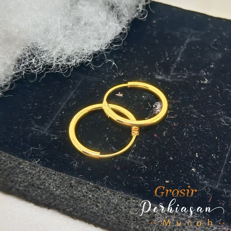 Anting Xuping Gold 24K Wanita Clip Lapis Emas - Xuping Gold