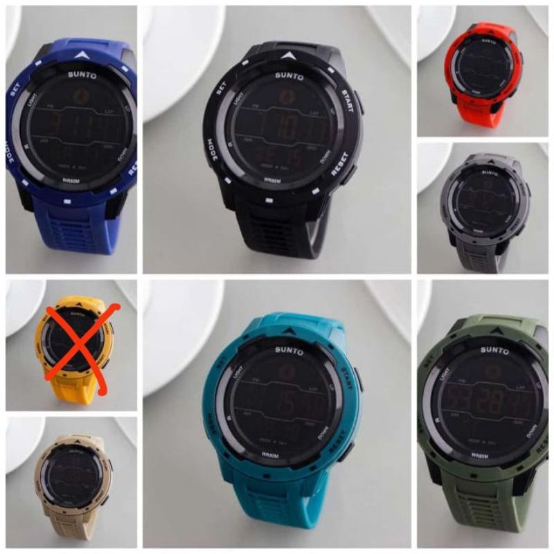 DUAAAR COD 0VIRALL JAM TANGAN PRIA SUNTO VIRAL147 DIGITAL WATCH 100% WATER