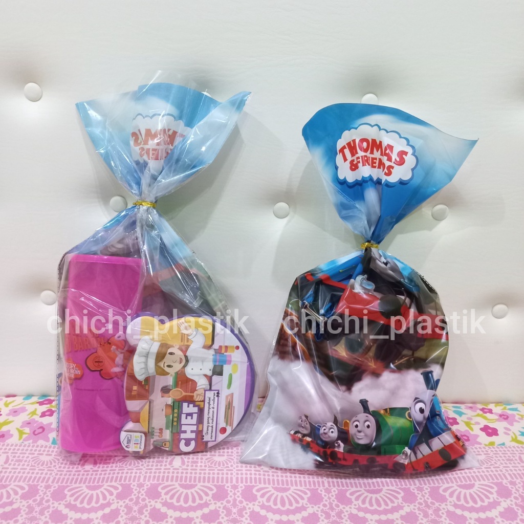 Paket bingkisan souvenir ulang tahun karakter anak tepak panda botol