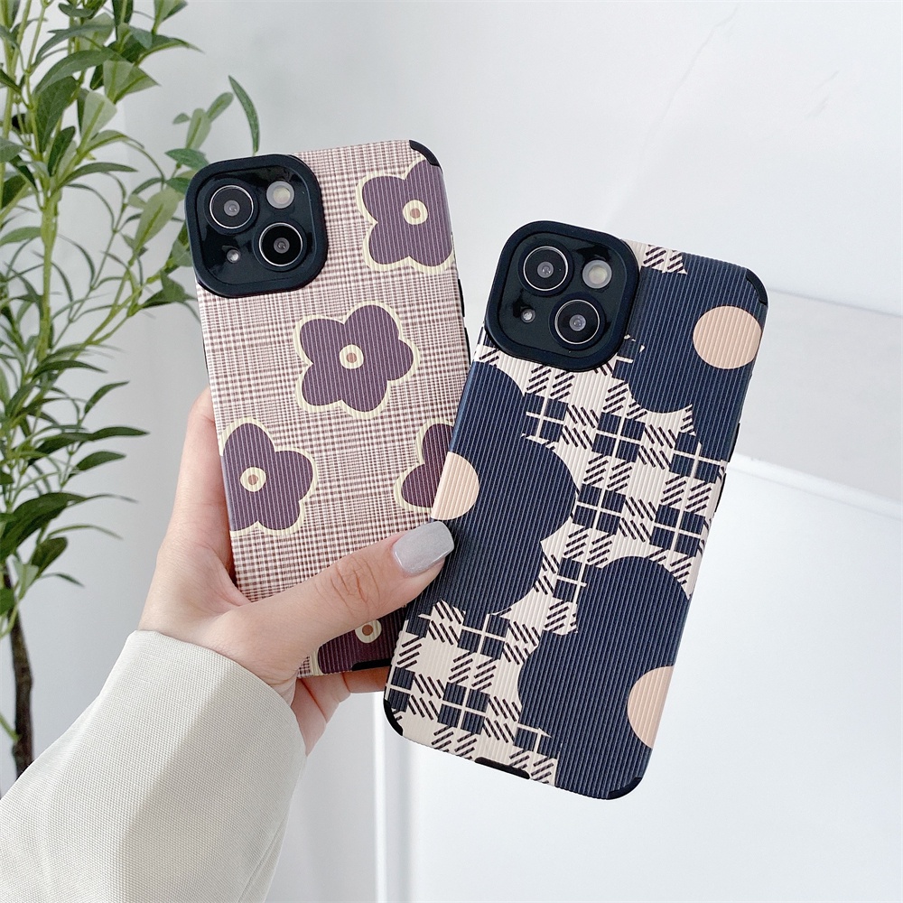 Flower Case untuk iPhone 13 Pro Max 12 11 X XR Xs Max 7Plus 8Plus