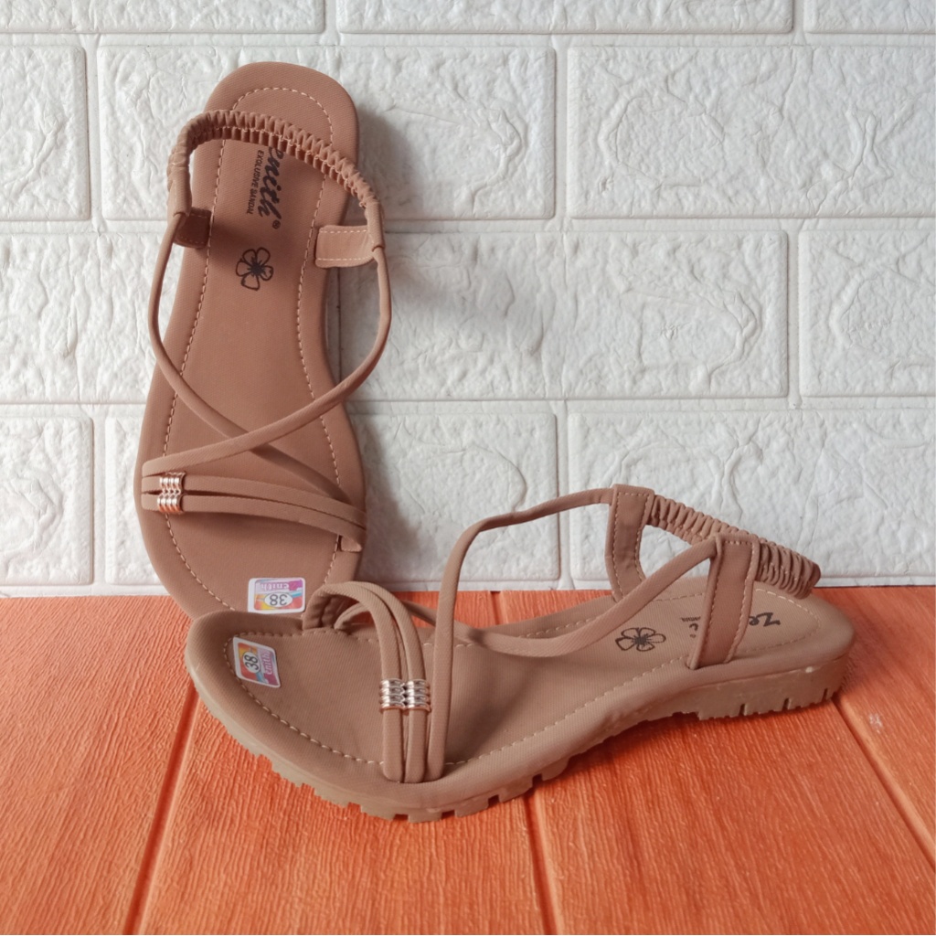 Let Slop Zenith 01 Sandal Flat Wanita Size 37-40 KPS