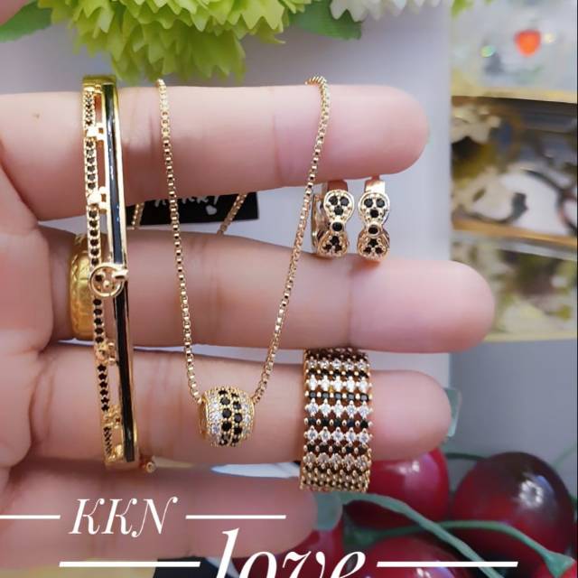 Xuping set perhiasan lapis emas 24k 2502