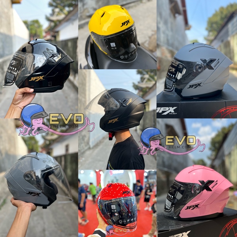 HELM JPX NOVAX HALF FACE SOLID ORIGINAL_JPX NOVA X