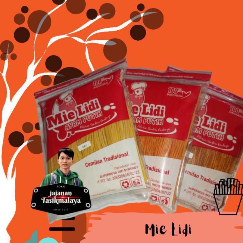 

Ready Stok Mie Lidi Cap Ayam Putih Cemilan Tradisional Berat 250Gr® (Bisa Cod)