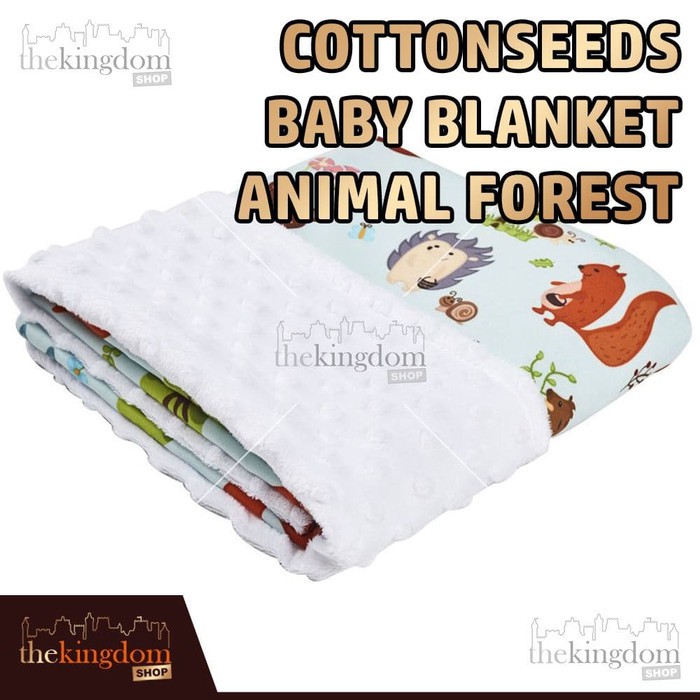 Cottonseeds Baby Blanket Animal Forest Selimut Anak Bayi Motif Hewan