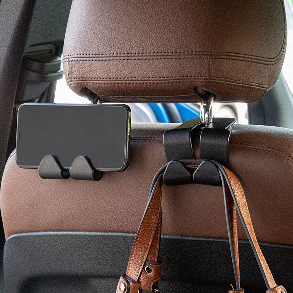 Agustina Pengait Belakang Kursi Mobil Universal Tahan Lama Aksesoris Mobil Car Decor Kreatif Double Head Hanger Back Seat Hook