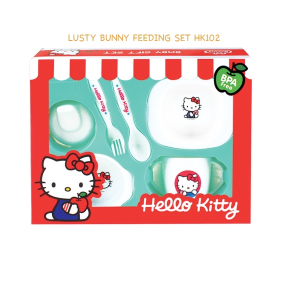 *FRAULEINCO* Lusty bunny Baby Feeding Gift Set Alat Makan Bayi LB 1419 LB 1424