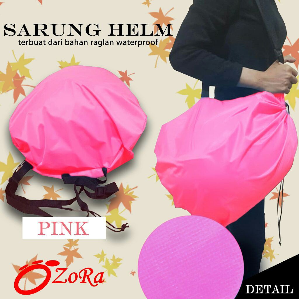 Discount sarung helm Kain Tebal tas waterproof anti air hujan nolan agv grosir polos murah