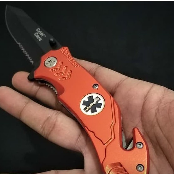 Pisau Lipat Otomatis Criti Care | Pisau Survival | Pisau Lipat