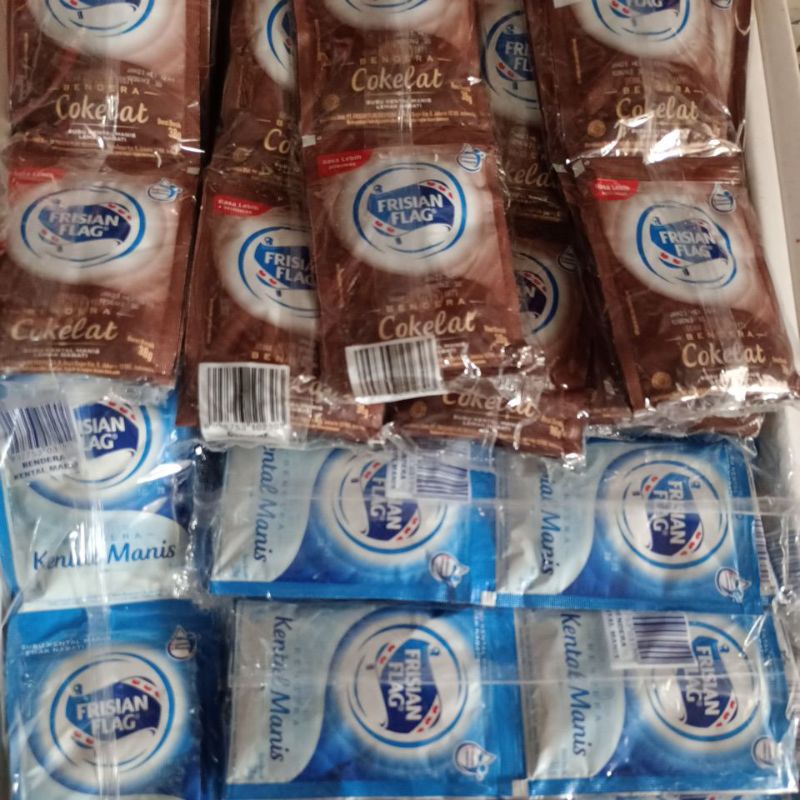 Frisian Flag krimer sachet putih/coklat