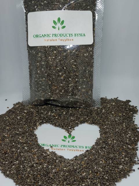 Organic Black Chia Seeds 100 gram Mexico - Chia Seed Chiaseed Chiaseeds 50 gr - 100 gr