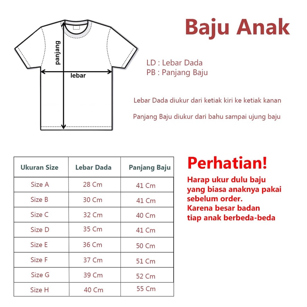 Cuci Gudang Kaos Anak Full Print Tee Kaos Katun Premium Baju Atasan Cotton Anak Adem  2-10 tahun