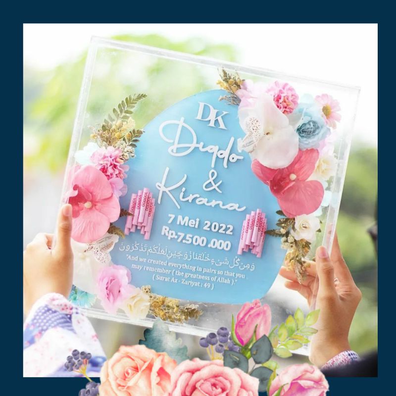 MAHAR AKRILIK TRANSPARAN / MAHAR ANGGREK