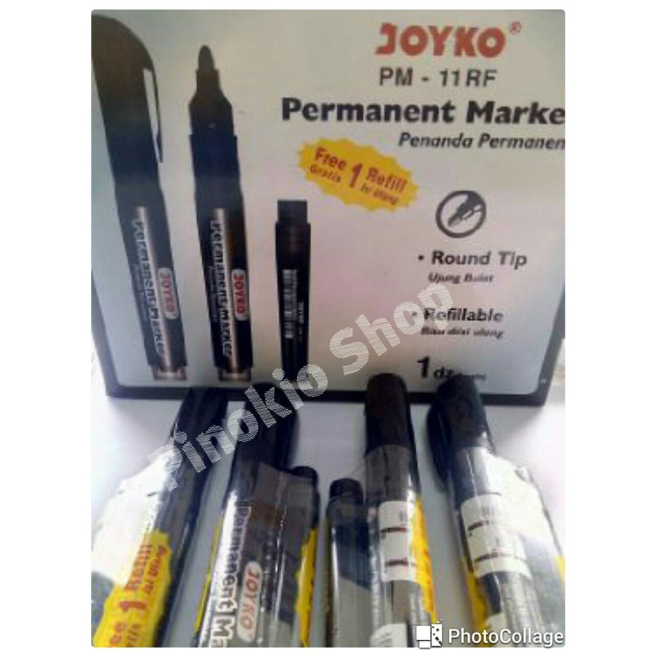 

<<<HARGA GROSIR>>> Spidol Permanent Joyko ( Free Refill )