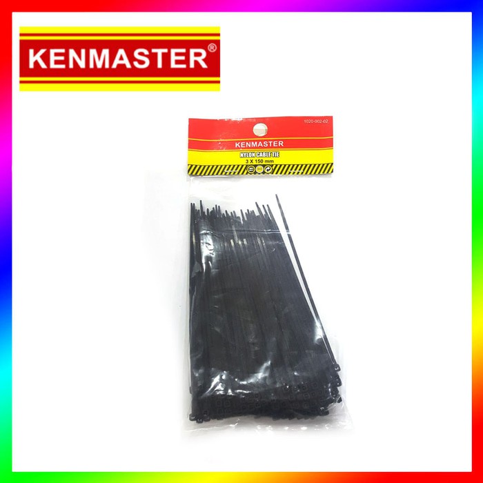 Kenmaster Nylon Kabel Ties 15 cm Cable Tis 3 x 150 mm 200 pcs Hitam
