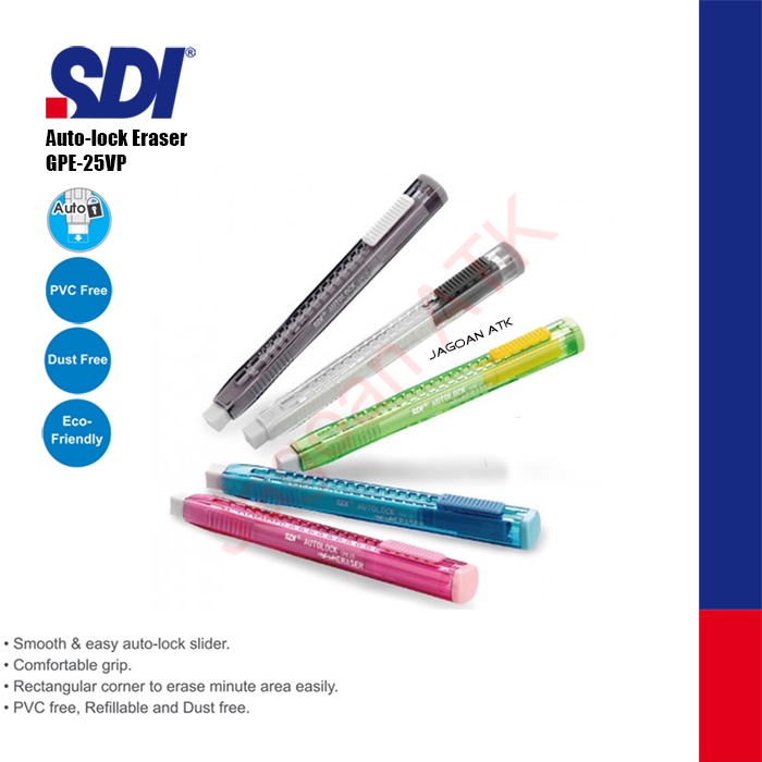 

SDI GPE-25VP Penghapus / Eraser Autolock +Refill Set
