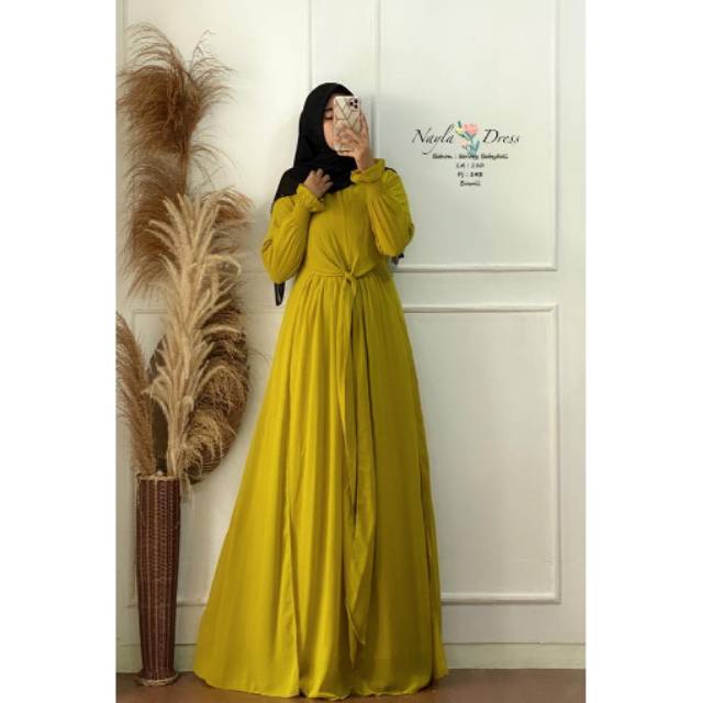 Nayla dress bahan Ceruti baby doll