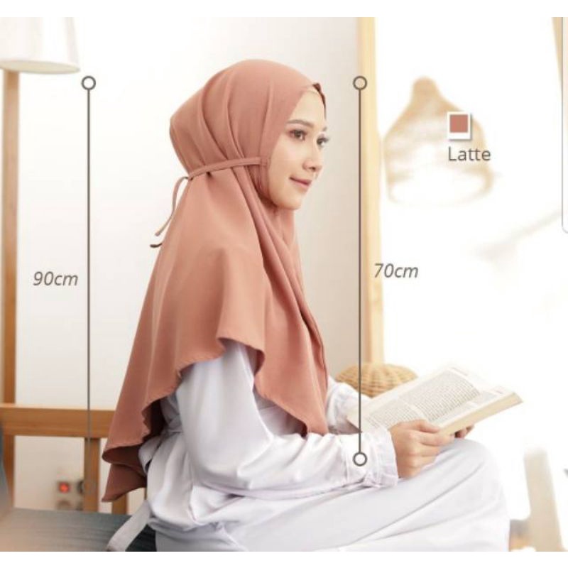 Hijab khimar instan bergo maryam L Ori Alsha