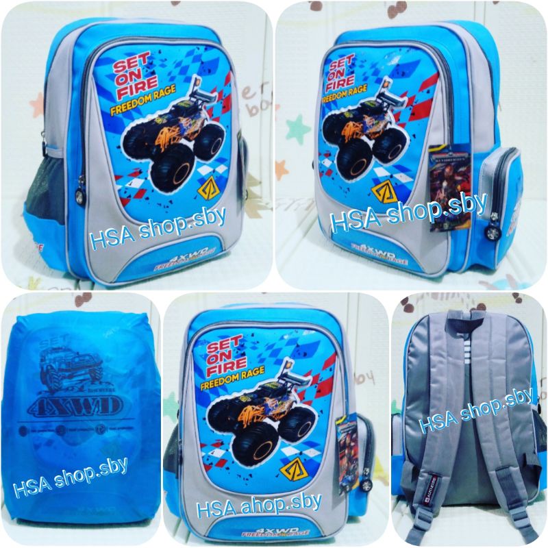 Tas ransal Alto anak laki laki mobil  - SD / Tk / paud