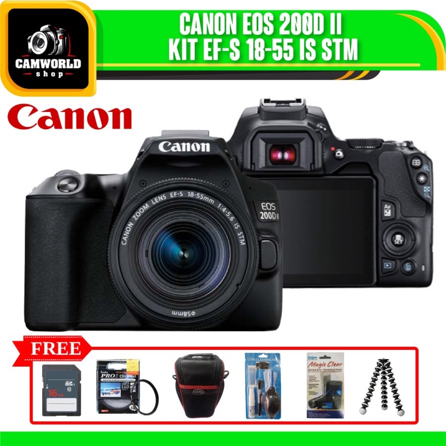 Canon EOS 200D Mark II Kit 18-55 IS STM