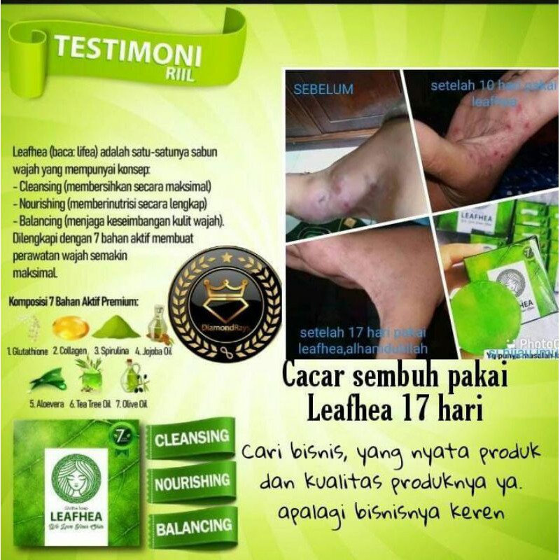 Sabun Leafhea 100% original