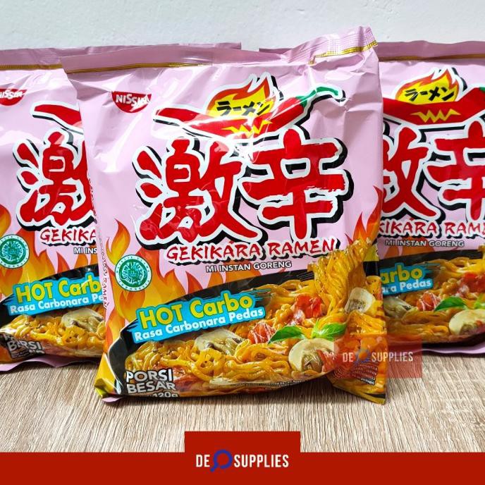 

Nissin Gekikara Ramen Hot Carbo 120gr - Mie Goreng Carbonara Pedas