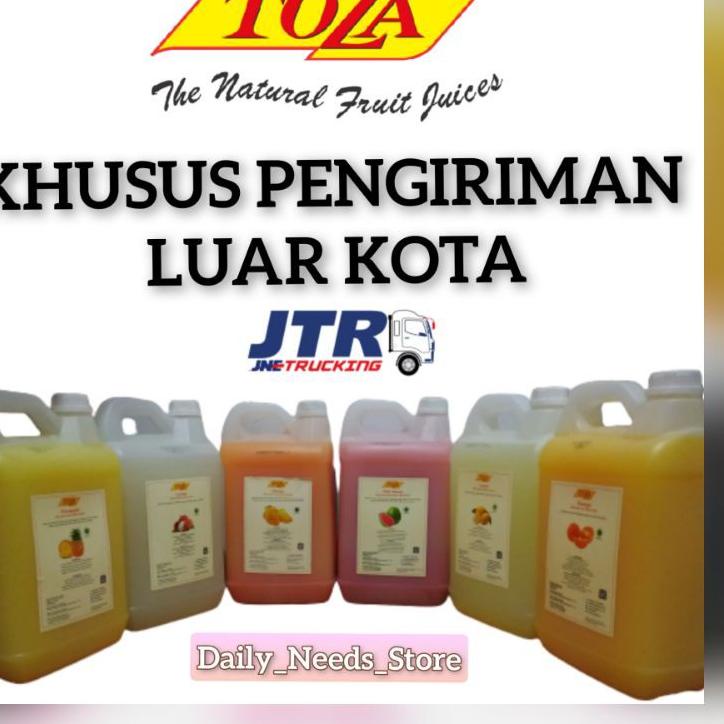 

Dijual--TOZA JUS / JUICE 5 LITER (KHUSUS LUAR KOTA)