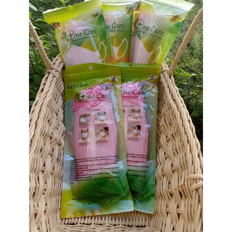 One Care KF94 Embos MASKER EVO (PINK) isi 10 TERMURAH MASKER KF94 TERMURAH ecfb