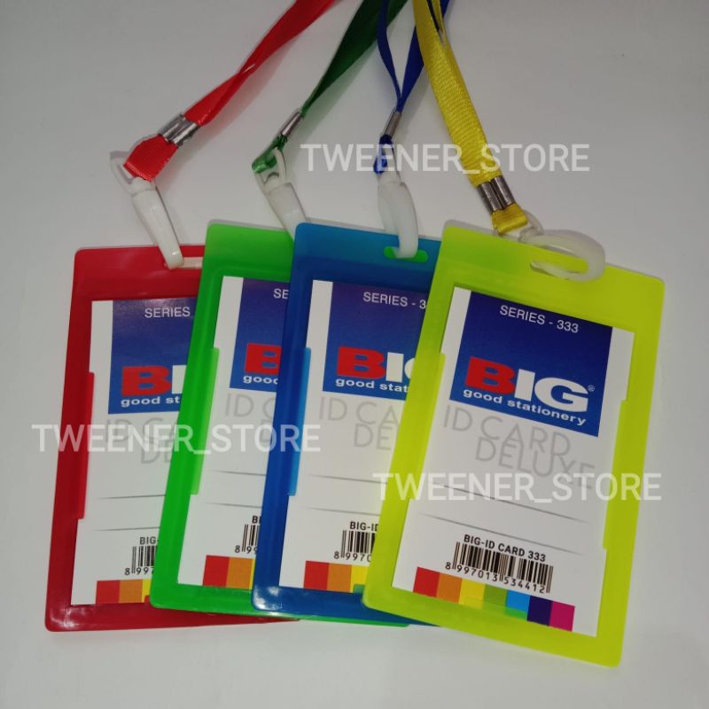 

BIG ID Card + Tali 333 Series Colour Name Tag | Name Card Plastik