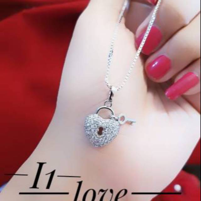 Xuping set silver love 1211