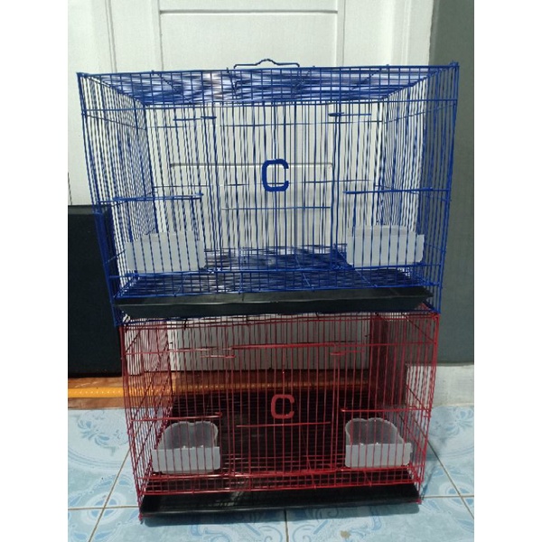 kandang besi lipat 45x30x35 kandang burung kucing kelinci marmut-1
