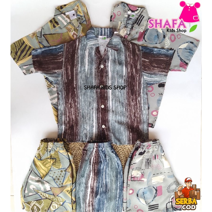 SETELAN ANAK RAYON 2-6 TAHUN / ONESET ANAK /BAJU TIDUR ANAK / BAHAN RAYON VISCOSE / PAKAIAN ANAK COD